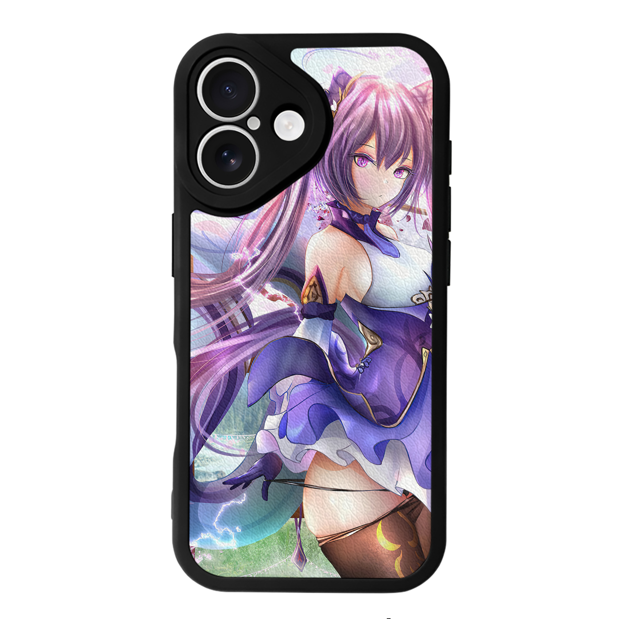 げんし神 genshin 【iPhone 16シリーズ対応】シリコンスマホケース（レザー調） 材質：シリコン